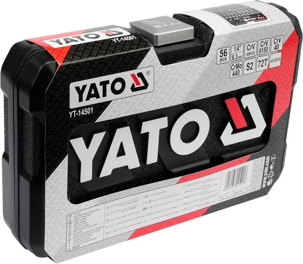 Набір інструментів YATO YT-14501, 56 предметів