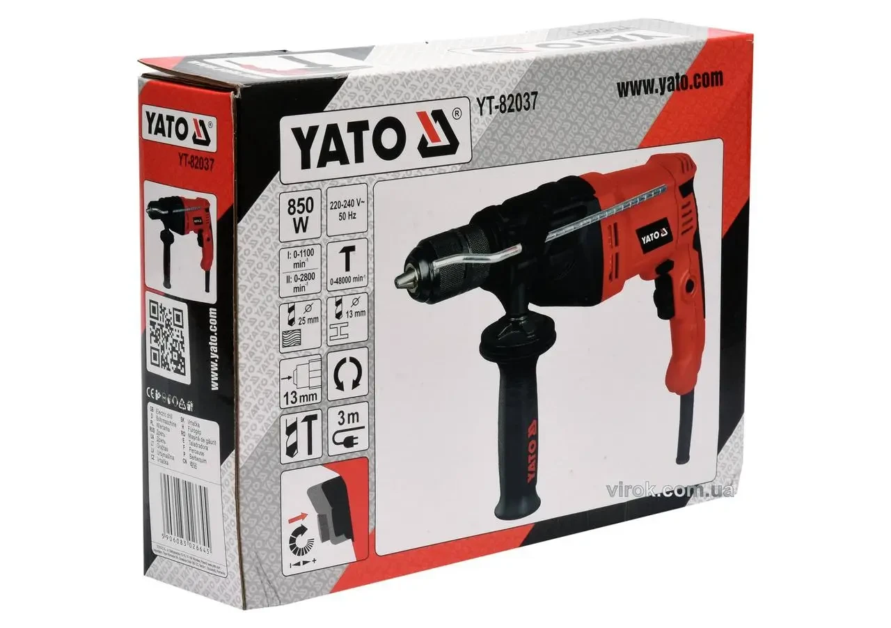 Дриль ударний YATO YT-82037  850 Вт