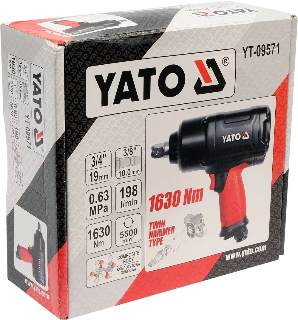 Гайковерт пневматический ударный YATO YT-09571  3/4