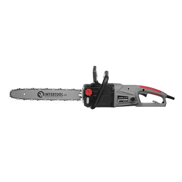 Пила ланцюгова електрична INTERTOOL DT-2206, 2400Вт, шина 40см, SDS-система натягування ланцюга