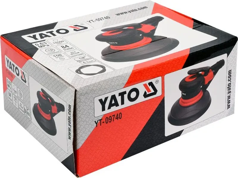 Шлифмашина пневматическая эксцентриковая YATO YT-09740, 1/4