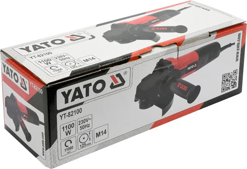 Шлифмашина угловая YATO YT-82100 (1100 Вт, 125 мм)