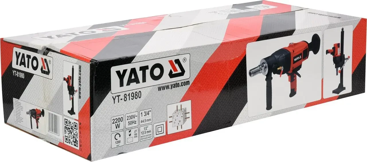 Дрель для алмазного бурения YATO YT-81980  2200 Вт 1200 об/мин
