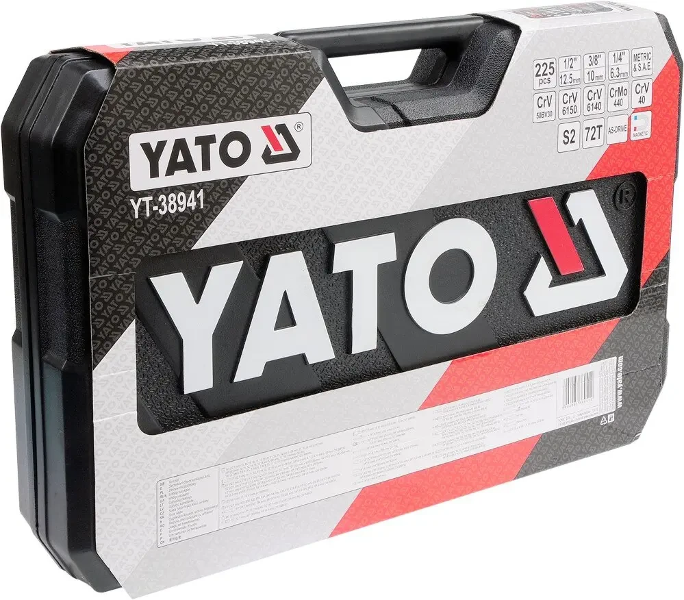 Набір інструментів YATO YT-38941, 225 предметів
