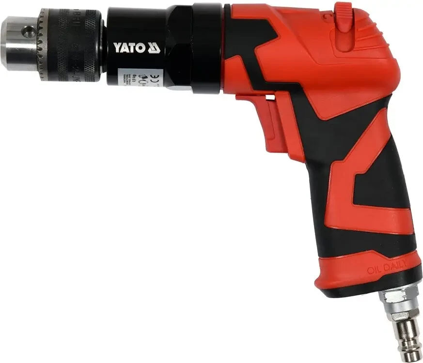 Дрель пневматическая YATO YT-09703, 1/4" 10 мм 1800 об/мин 113 л/мин