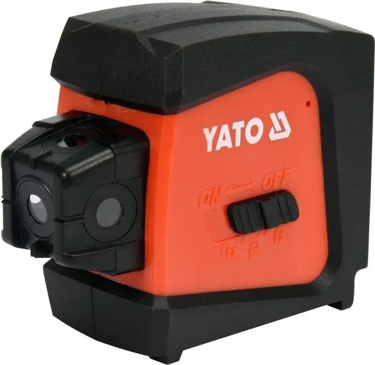 Нівелір лазерний лінійно-точковий стяжка YATO YT-30427, дальність - 20 м, точність- ±1.5 мм / 5 м