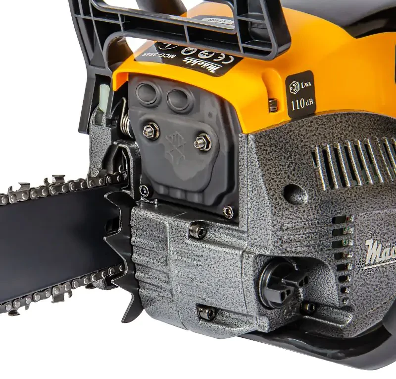 Пила цепная бензиновая Machtz MCG-3545, 3500 Вт, 11000 об/мин, шины 455 мм, объем двигателя 58 см³