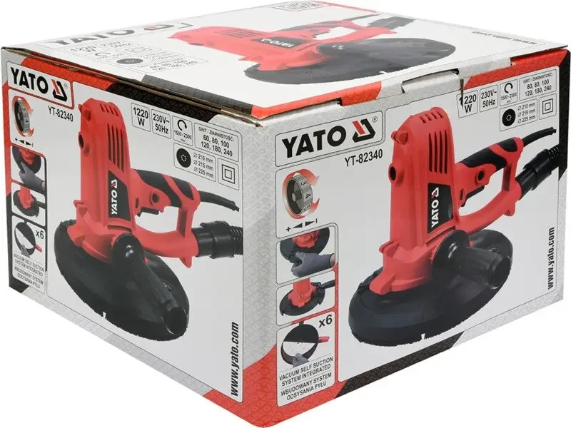 Шлифовальная машина для стен YATO YT-82340 (1220 Вт, 225 мм)
