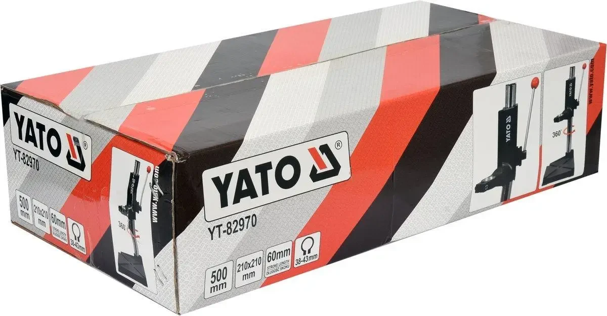 Штатив для электродрели YATO YT-82970, колонна-500х43 мм, станина-210х210 см