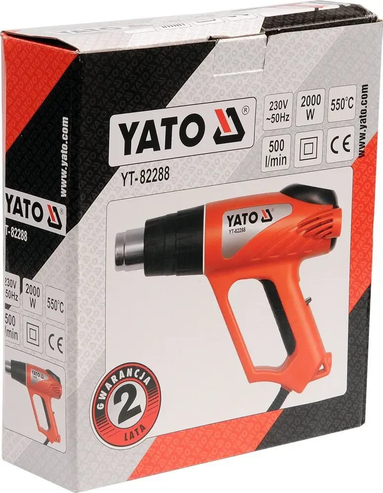 Строительный фен YATO YT-82288 (2 кВт 550°C)