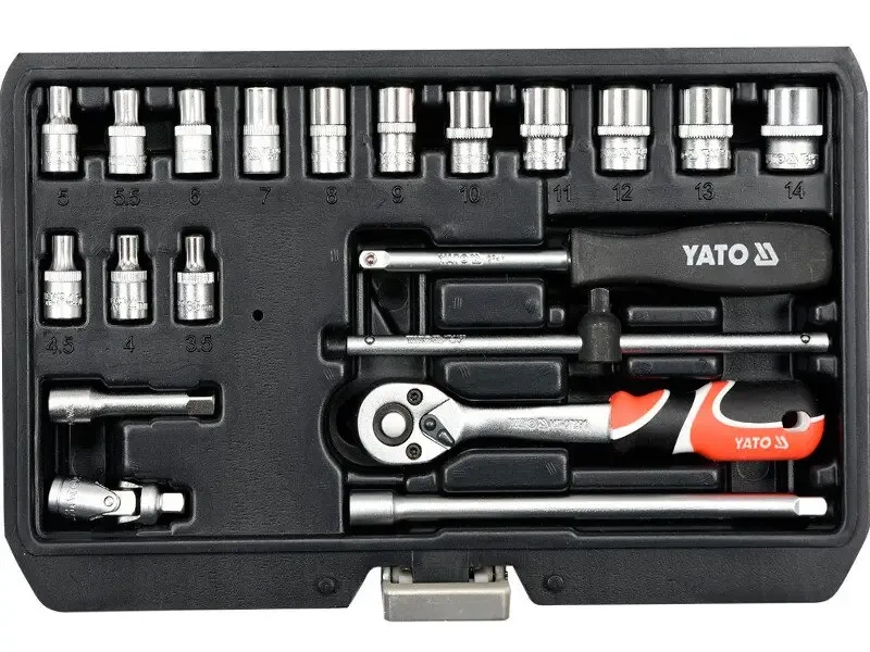 Набір головок торцевих YATO YT-14461, 1/4