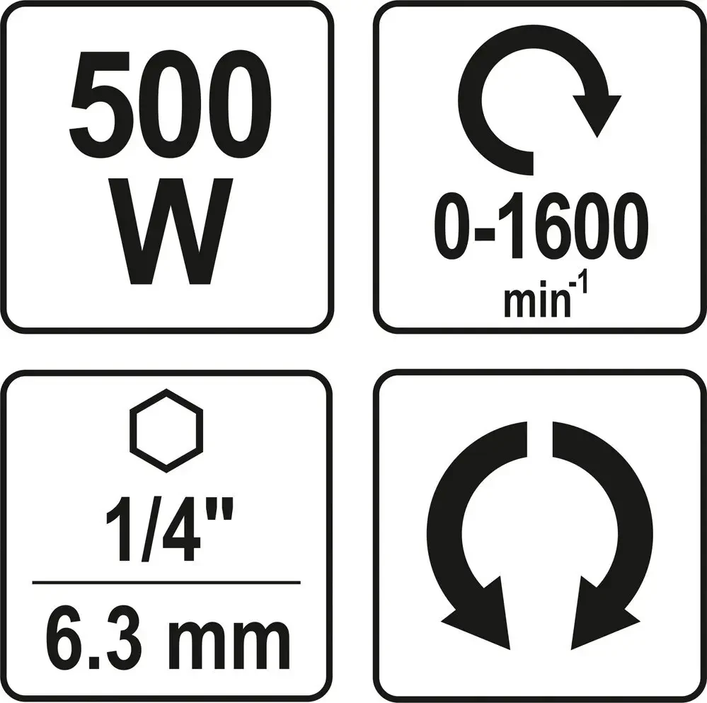 Шуруповерт сетевой YATO YT-82070  500 Вт