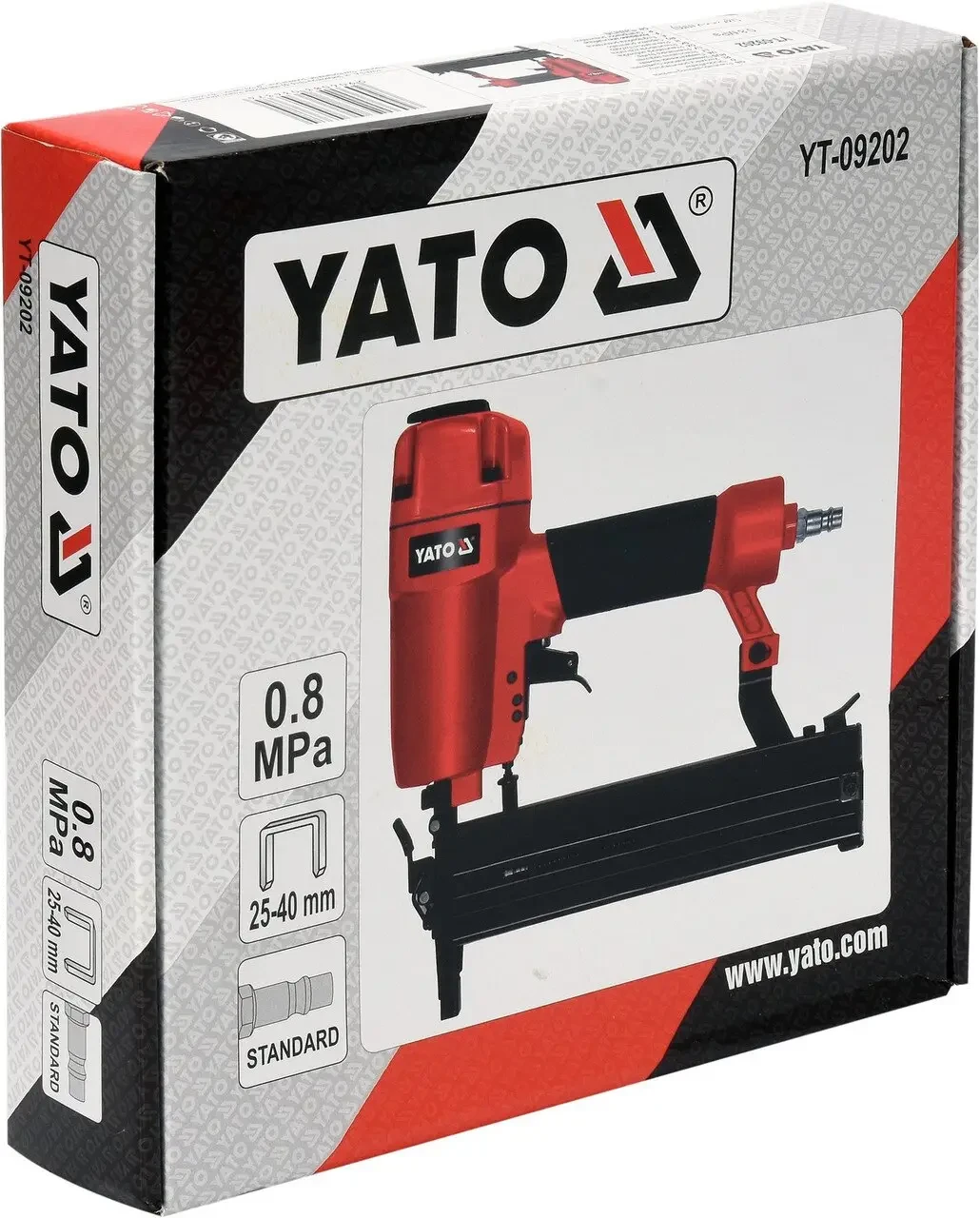 Степлер пневматический YATO YT-09202 для скоб 25-40 х 5.7 мм