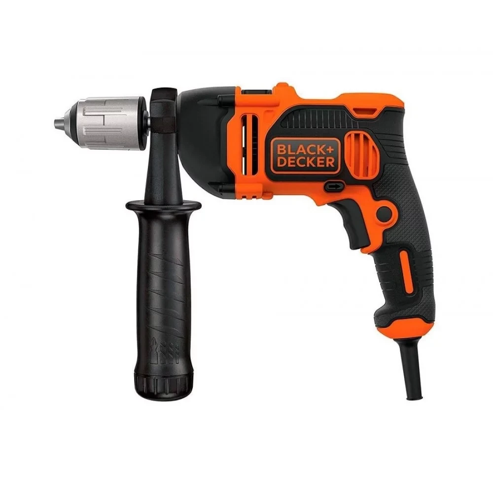 Дрель ударная Black+Decker BEH850K-QS, 850 Вт + кейс