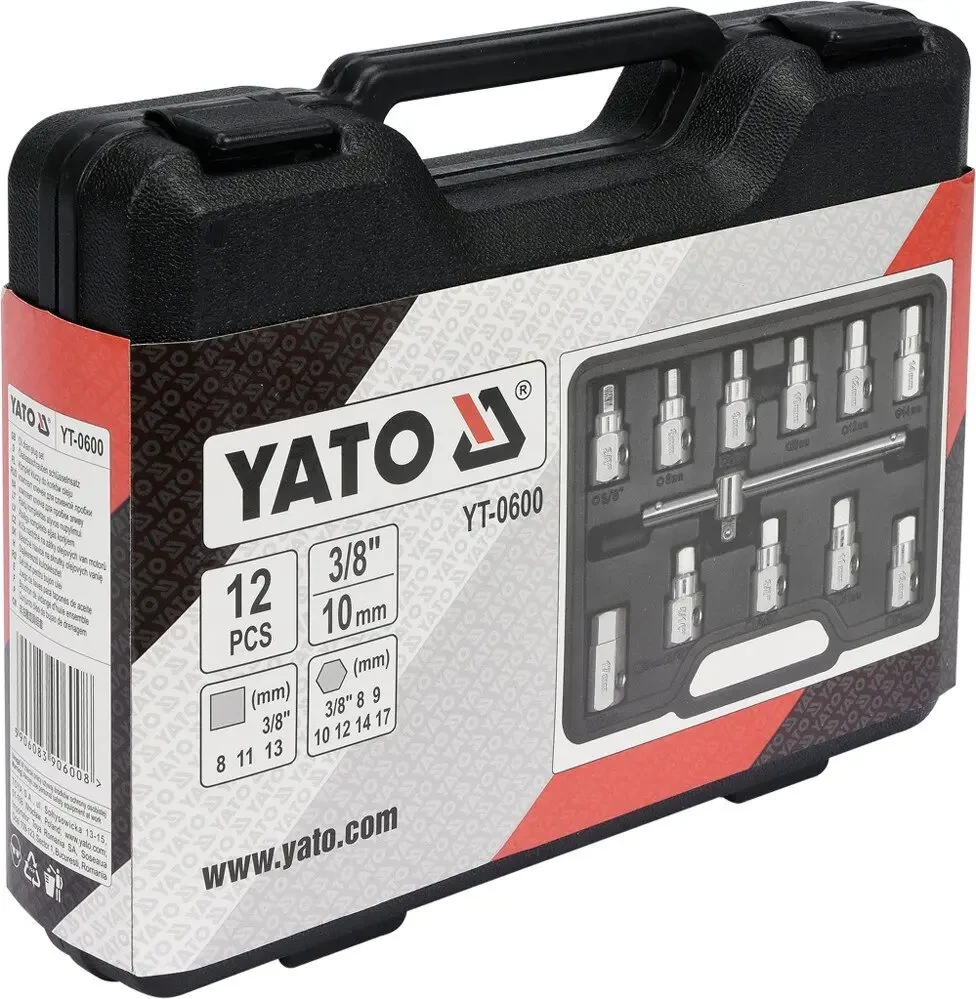 Набор ключей для сливной пробки YATO YT-0600, 3/8