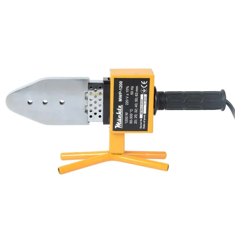 Паяльник для пластиковых труб Machtz MPW-1200, 1200 Вт, рабочая температура 50-300 °С, 6 насадок, кейс