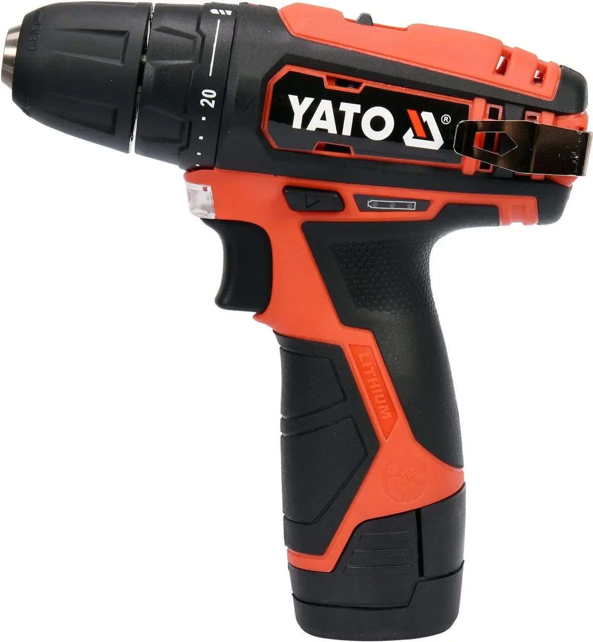 Шуруповерт акумуляторний YATO YT-82901 (Li-Ion 12 2 Аг 30 Нм 10 мм)