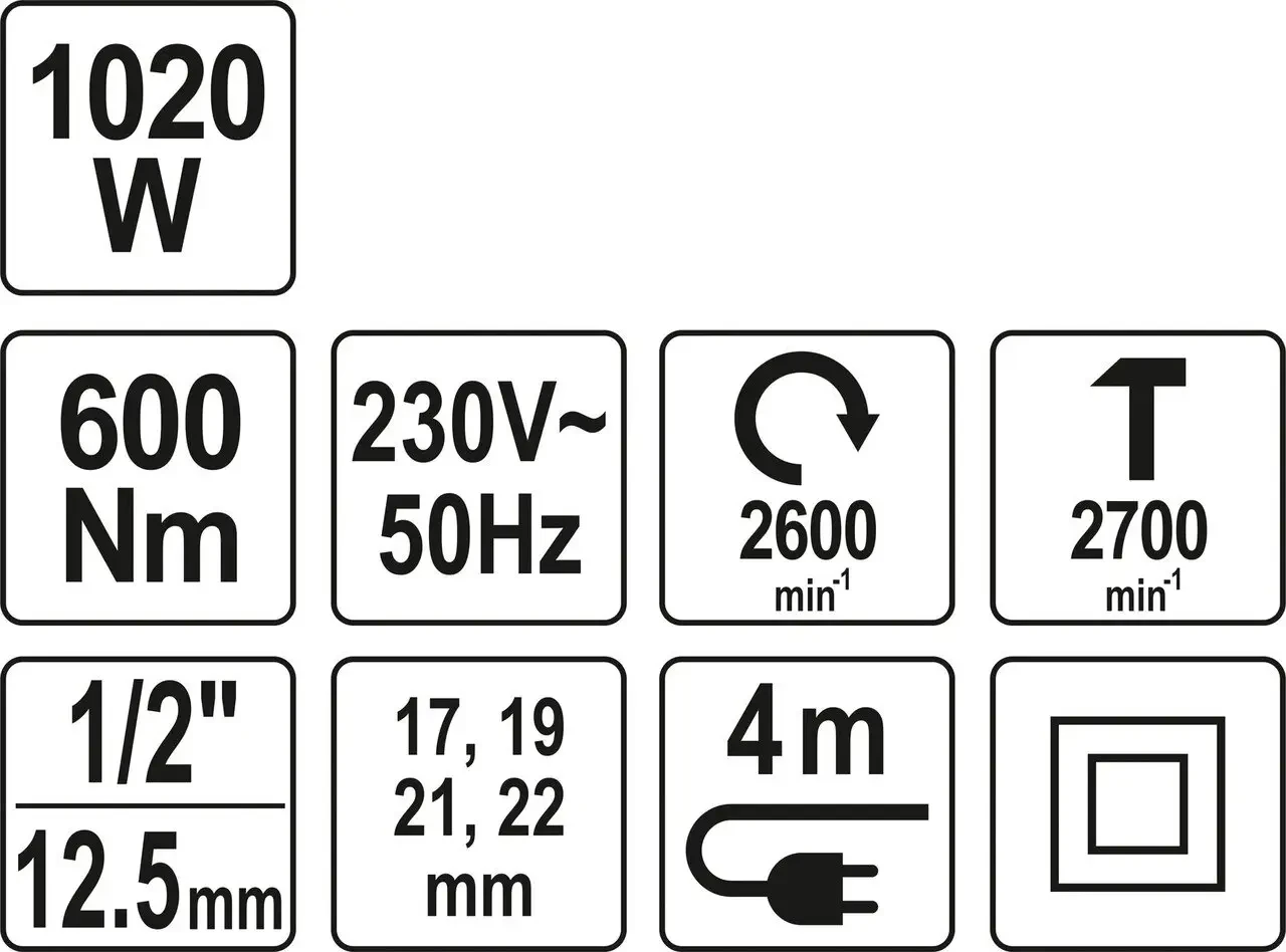 Гайковерт ударный YATO YT-82021 (1/2