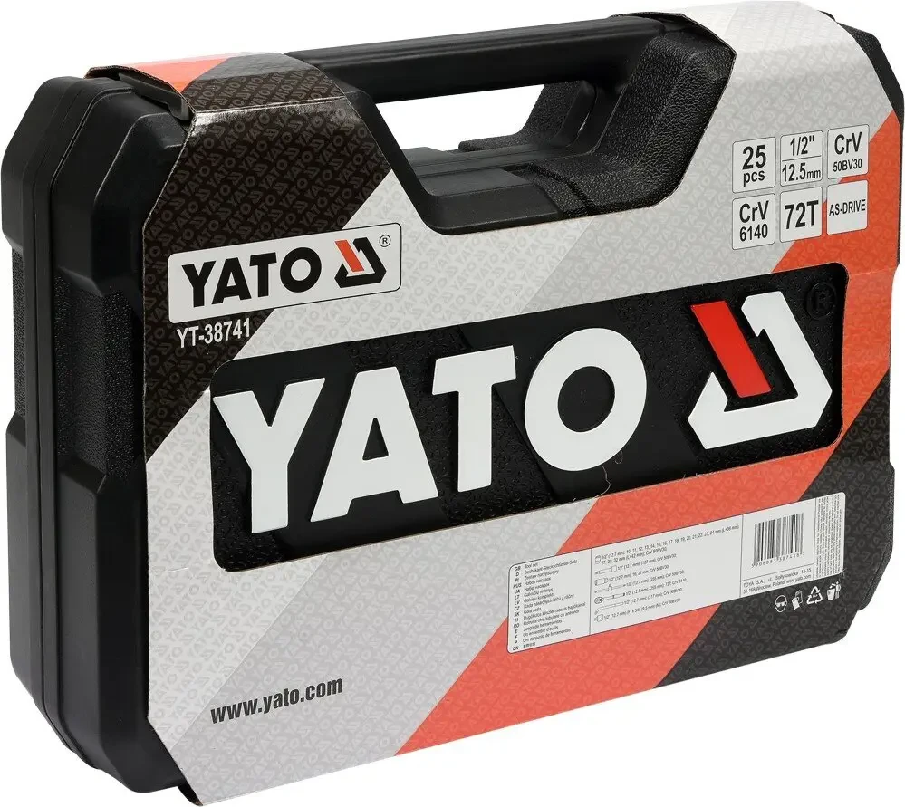 Набір головок торцевих YATO YT-38741, 1/2