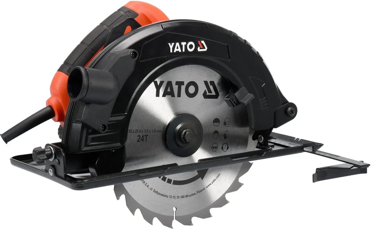 Пила дисковая сетевая YATO YT-82154 (2800 Вт диск 235 x 25.4 x 3 мм 0-45° 85 мм)