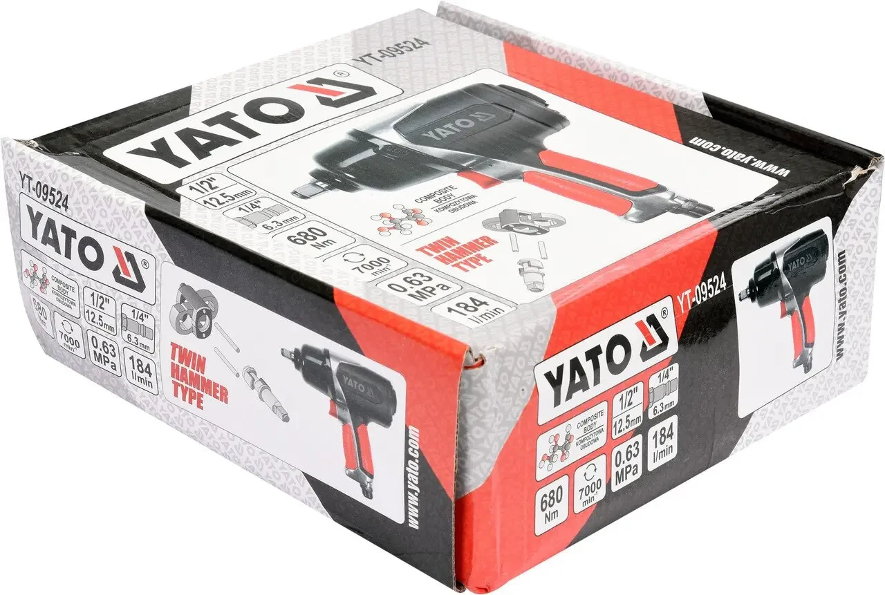 Гайковерт пневматический ударный YATO YT-09524  1/2