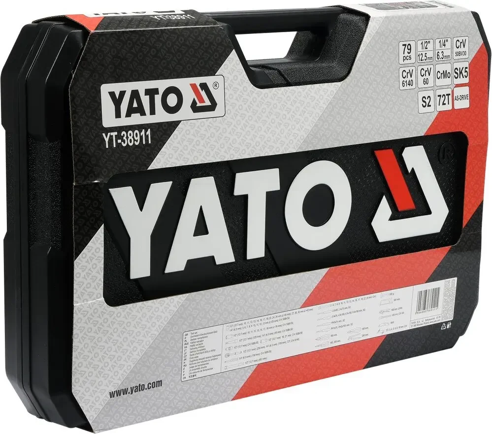 Набір інструментів YATO YT-38911, 1/2