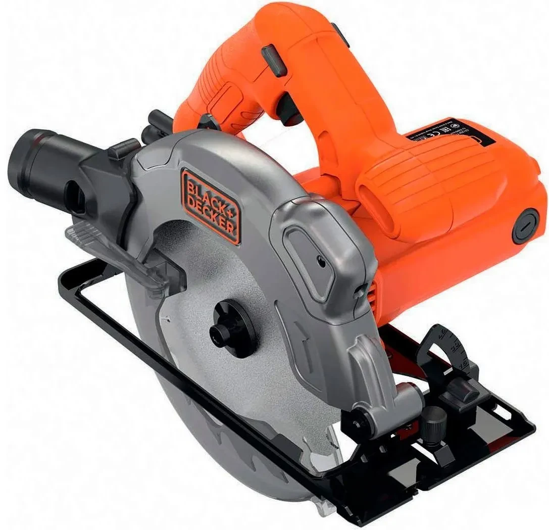 Пила дисковая сетевая Black+Decker CS1250LK (1250 Вт, диск 190 мм + кейс)