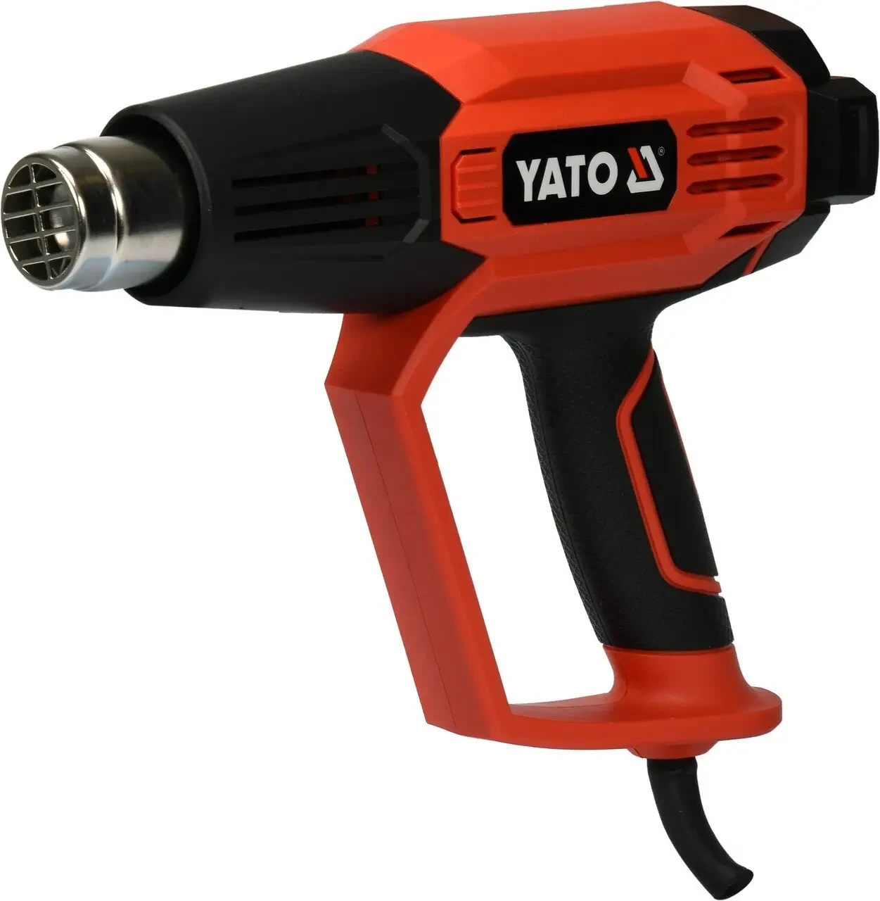 Фен технічний YATO YT-82295 (2 кВт 50-600° 250-500 л/хв 7 режимів температури + 5 насадок)