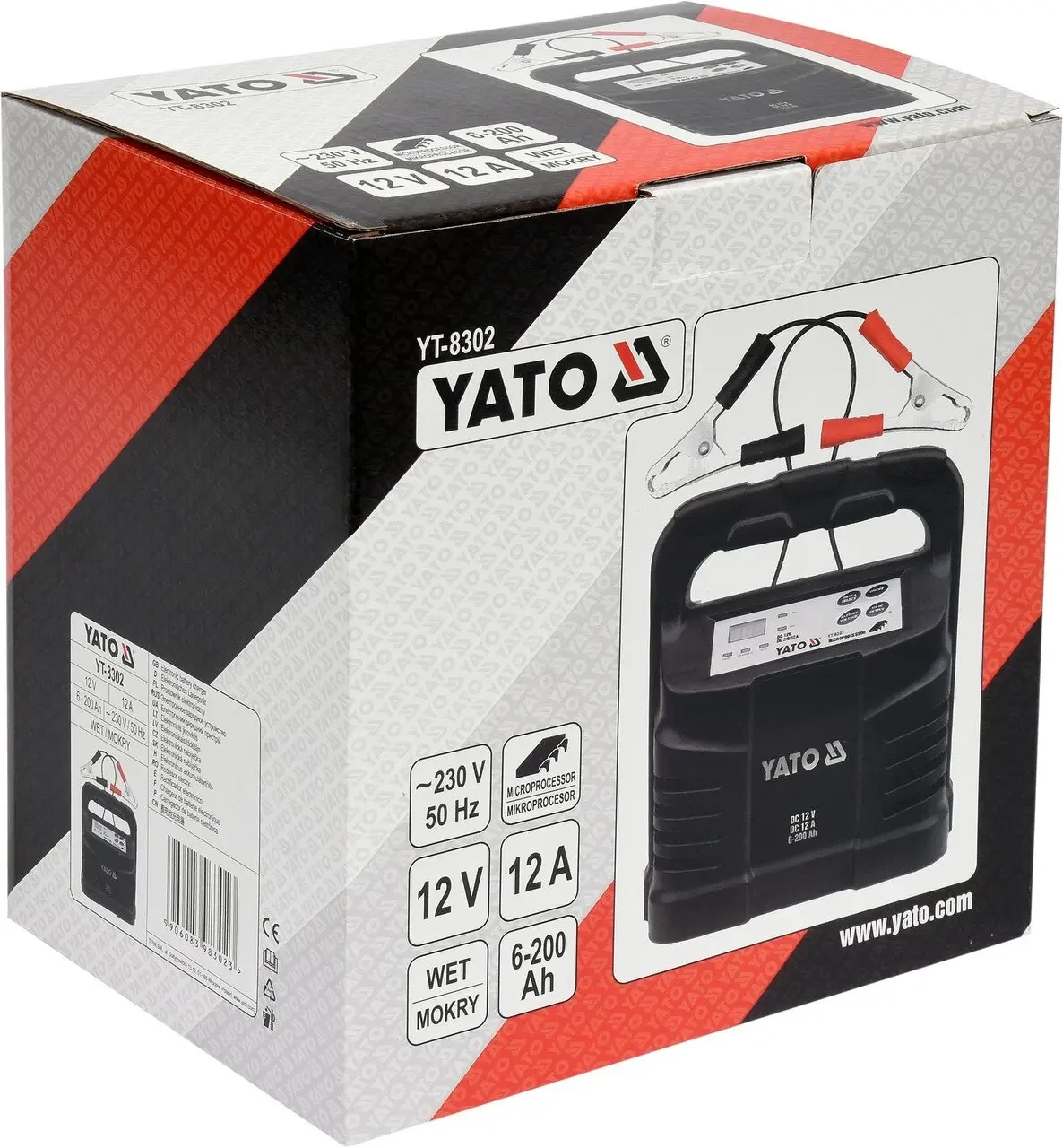 Зарядний прилад YATO : 12V, 12А, 6-200Ah [8]