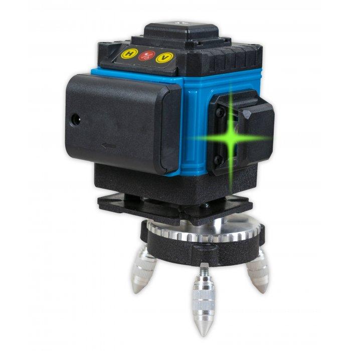 3D лінійний лазерний нівелір KRAISSMANN 12 3D-LLA 25 RG (зелений промінь) Професійна лінія