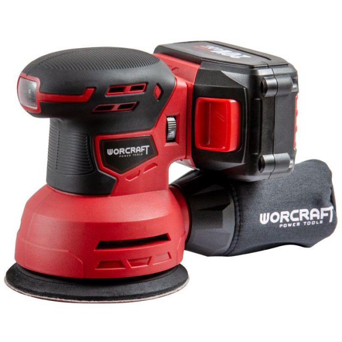 Акумуляторна шліфмашина ексцентрикова Worcraft CRS-S20Li (без АКБ та ЗП)