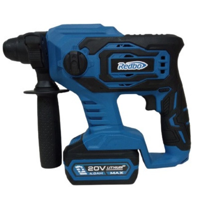 Акумуляторний перфоратор REDBO ORH-20BL, 20В, 4А/год, SDS+, реверс, підсвічування, кейс, один акумулятор