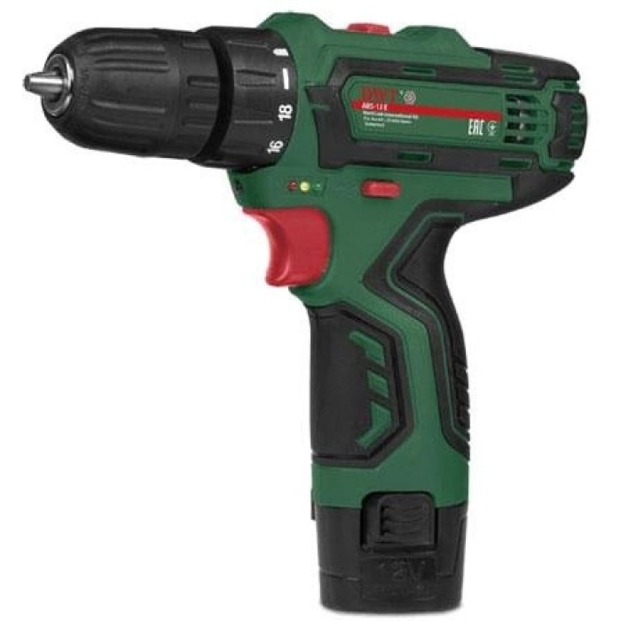 Акумуляторний шуруповерт DWT 12 Е, 12 В, Li-Ion, 1.3 А/год, 2 швидкості