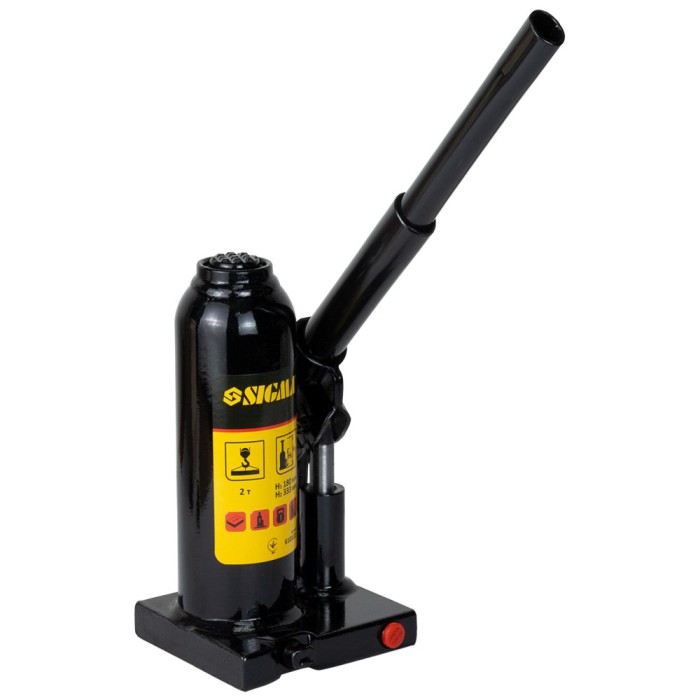 Домкрат гідравлічний пляшковий 2 т H 180-333мм SIGMA (6101021)