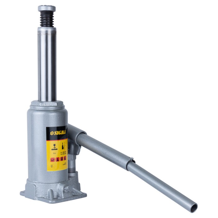 Домкрат гідравлічний пляшковий 5 т H 185-355мм Standard SIGMA (6106051)