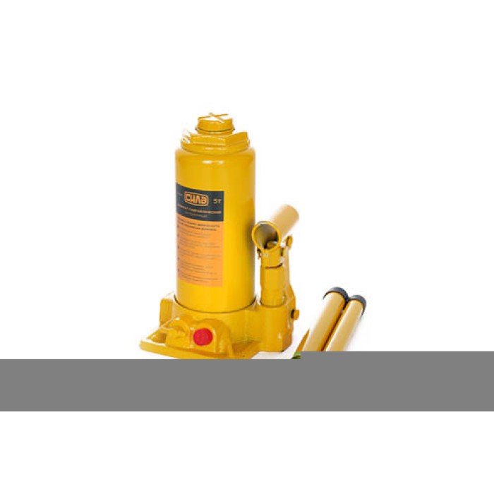 Домкрат гидравлический бутылочный 5т (высота подъема 200-405мм) СИЛА