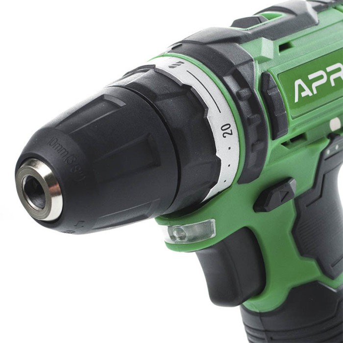 Дриль-шуруповерт APRO 12В,1,5 А, 12D, 2 АКБ, ЗУ, кейс