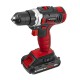 Дриль-шуруповерт акумуляторна INTERTOOL WT-0313, Li-Ion 18В, 25Nm, 2 швидкості: 0-400/0-1500 об/хв, 1 акк.