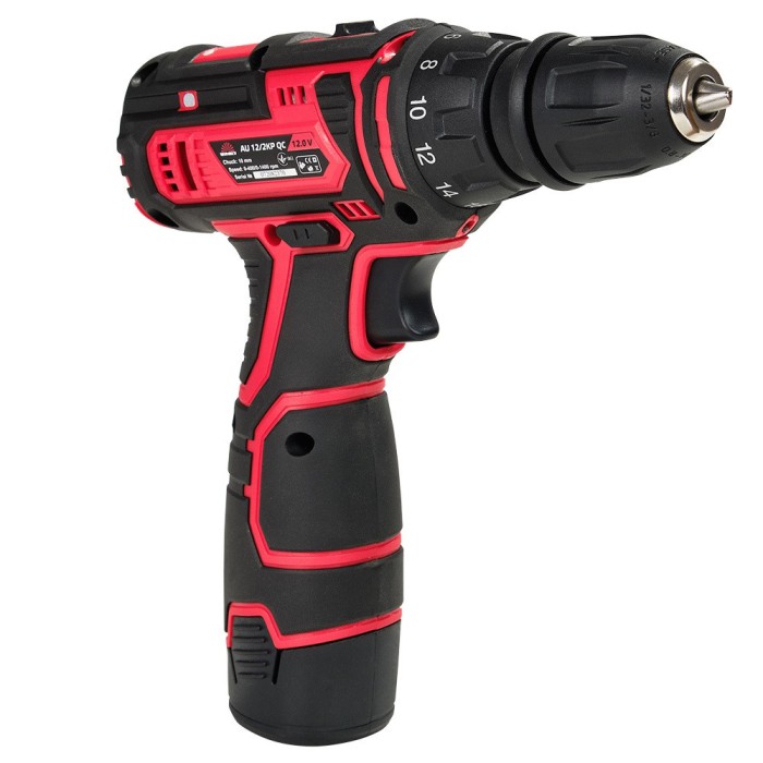 Шуруповерт акумуляторний Vitals AU 12/2KP QC НОВИНКА!, 12 В, 1.5 А/год, 1400 об/хв, 26 Нм, DFR патрон, кейс Шуруповерт акумуляторний Vitals AU 12/2KP QC НОВИНКА!, 12 В, 1.5 А/год, 1400 об/хв, 26 Нм, DFR патрон, кейс