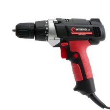 Дриль-шуруповерт мережевий INTERTOOL WT-0103, 400 Вт, 0-800 об/хв,1.0-10 мм, макс. крутний момент 20Нм