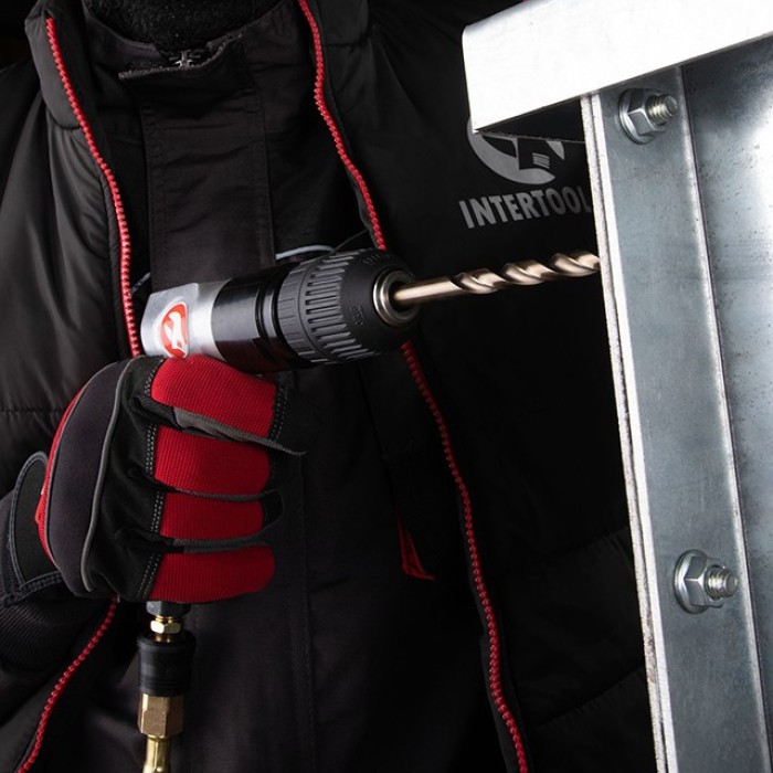 Дриль пневматичний INTERTOOL PT-0903, з реверсом, патрон самозажимних 1,5-10 мм, 3/8