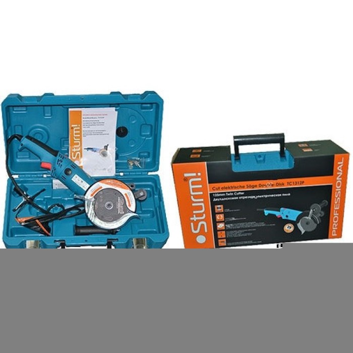 Електрична дводискова пила Sturm TC1312P, 1300 Вт, 125 мм