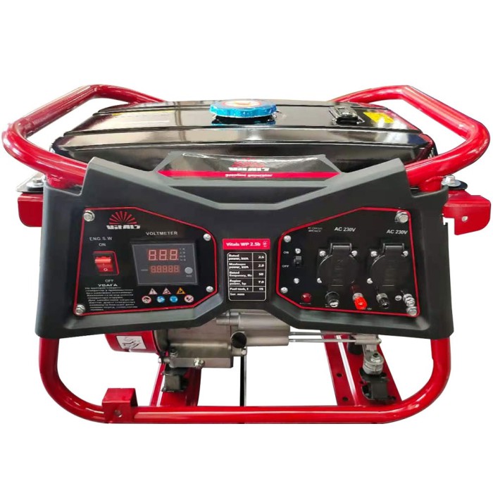Генератор бензиновий Vitals WP 2.8 b, 3.0 кВт, 220 В, розетка 12 В, 4-х тактний двигун, 7.0 л. с., бак 15 л.