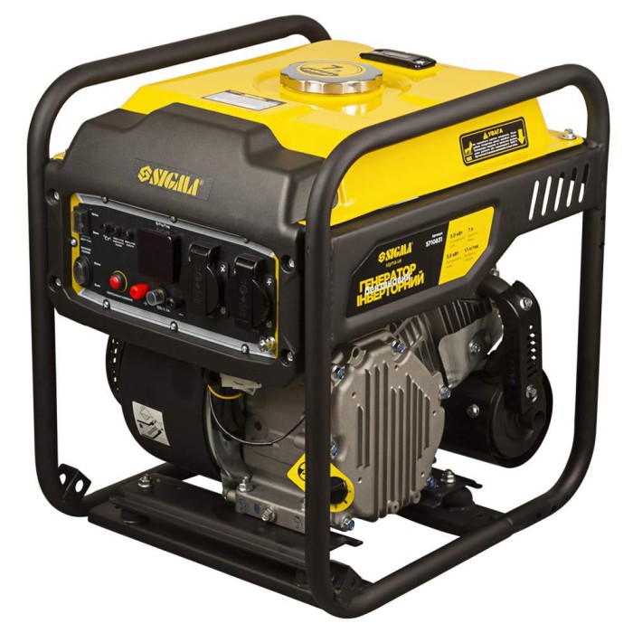 Генератор інверторний бензиновий 3.0/3.5 кВт 7 л 4-тактний ручний запуск SIGMA (5710831)