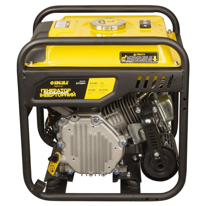Генератор інверторний бензиновий 4.0/4.5 кВт 7 л 4-тактний ручний запуск SIGMA (5710841)