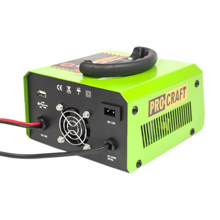 Инверторное зарядное устройство Proсraft PZ-20М, 330 Вт, 12 В, ток зарядки 18 А