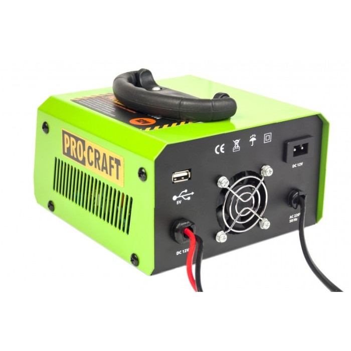 Инверторное зарядное устройство Proсraft PZ-20М, 330 Вт, 12 В, ток зарядки 18 А