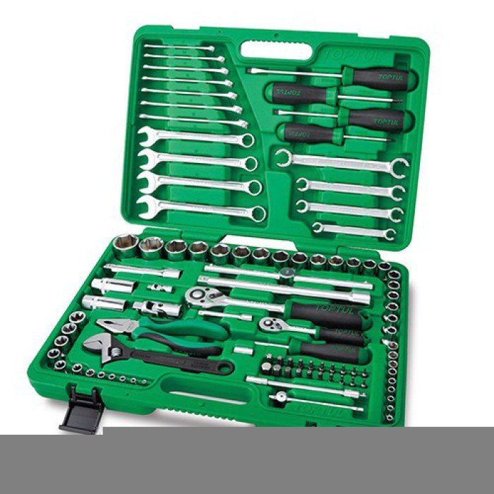 Комбінований набір інструментів в кейсі 96ед. TOPTUL GCAI9601