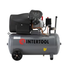 Компресор INTERTOOL PT-0004, 50 л, 2.23 кВт, 220 В, 8 атм, 354 л/хв, 2 циліндра