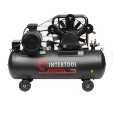 Компресор INTERTOOL PT-0050, 300 л, 11 кВт, 380 В, 8 атм, 1600 л/хв. 3 циліндра